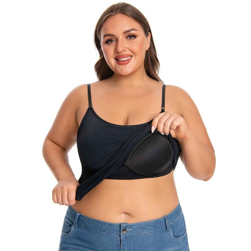 Women Large Size Camisole Adjustable Strap Vest Sleeveless Top