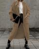 Women Knitted Cardigan Loose Fit Large Pockets European American Style Autumn Winter Fashion Cross Border Trade