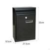 Wall Mounted Mailbox Newspaper Holder Box Large Capacity Metal Postbox Letterbox Hanging Mail