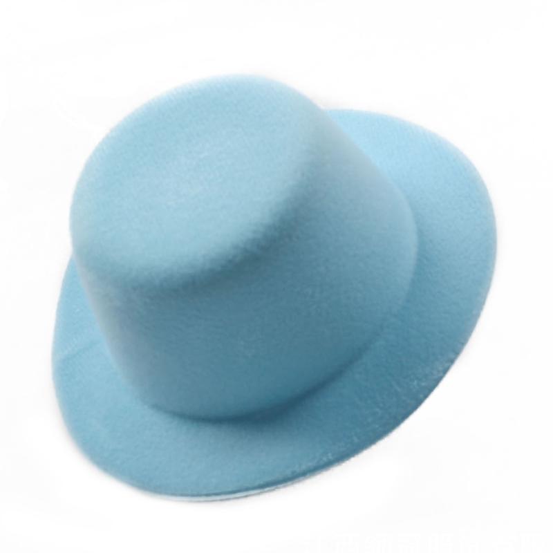 Womens Felt Fascinator Hat DIY Round Solid Color Small Plush Hat Hair Decor Wedding Bridal Cocktail Headwear Fasciantor Base