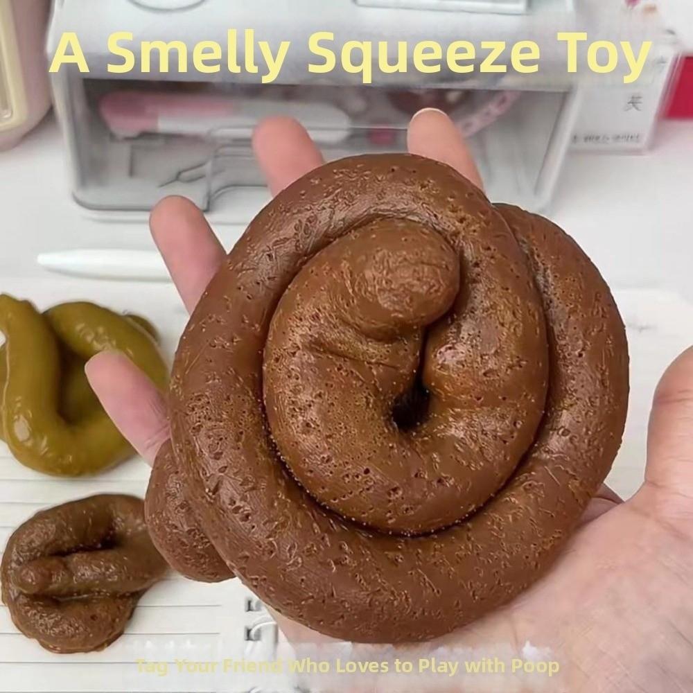 Creative Fake Poop Squeeze Toys Soft TPR Fidget Toy Realistic Shit Squishy Toy Halloween Party