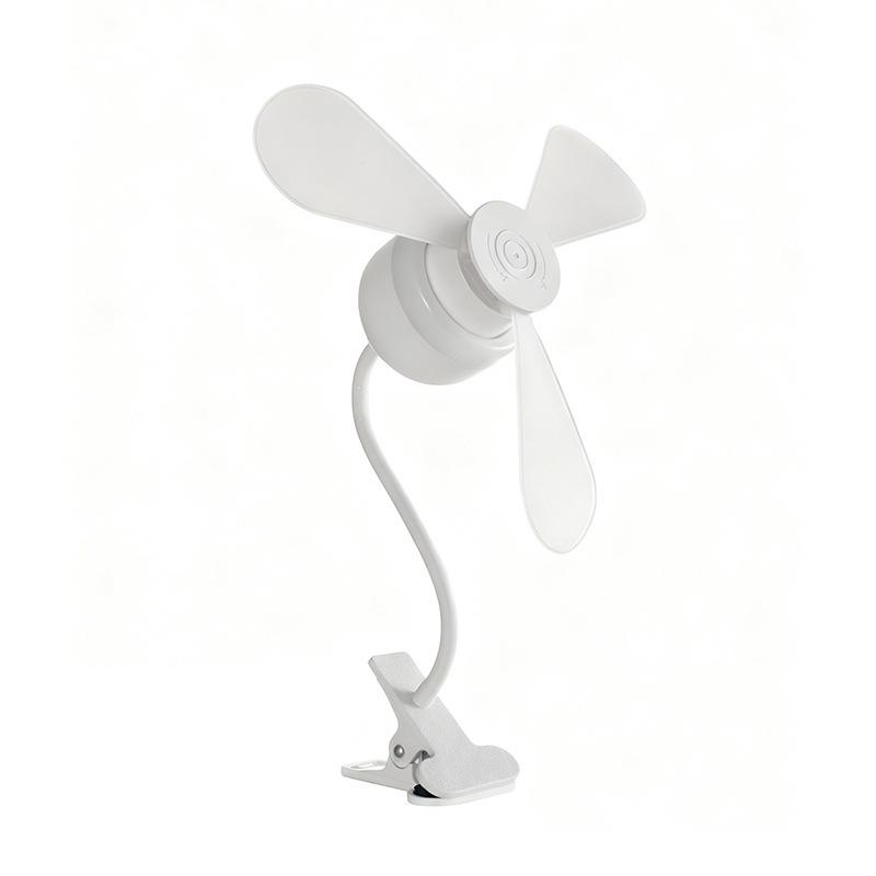 Silent Eye-Protecting Three-Blade Clip-On Fan Light with Three-Speed Adjustment for Bedroom or Living Room.