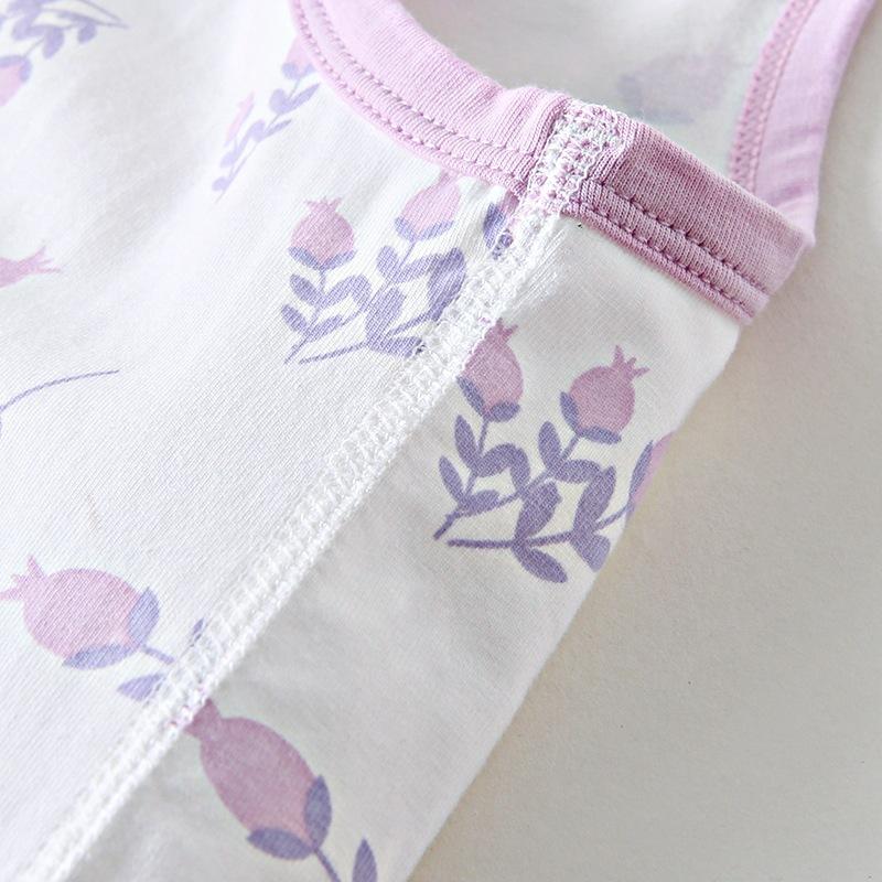 Baby Girl Pure Cotton Seamless Camisole Soft Thin Sleeveless Top For Infants And Toddlers