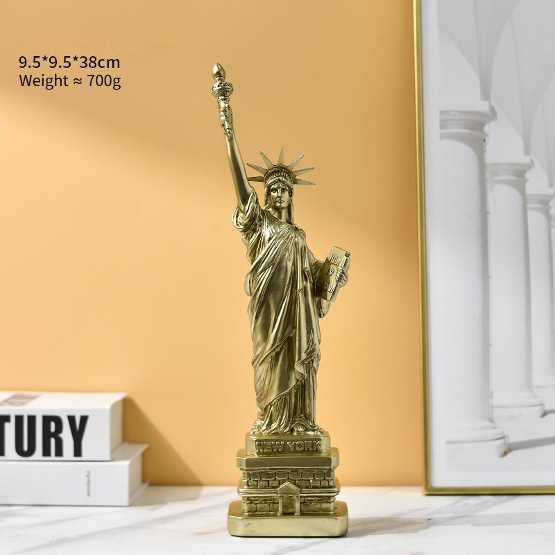 

Коллекционные предметы Скульптуры Американский стиль Богини Ремесла Декор для офиса Туристические сувениры Фигурки Статуэтки Модели золотой