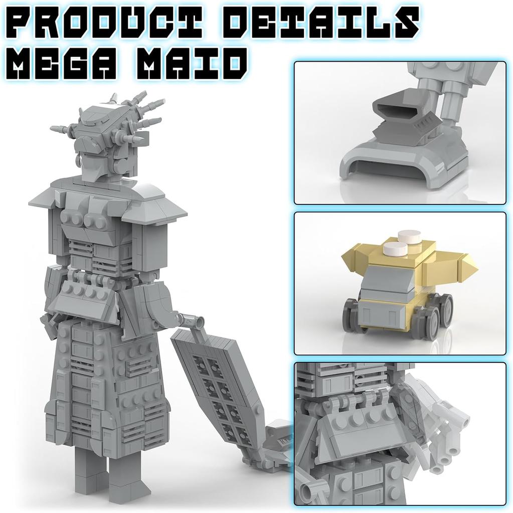 Space Mega Maid Roboter Bausteine Spielzeug Spaceballs Battle Mech Modell Spielzeugset Geschenk für Halloween Weihnachten 362 Teile