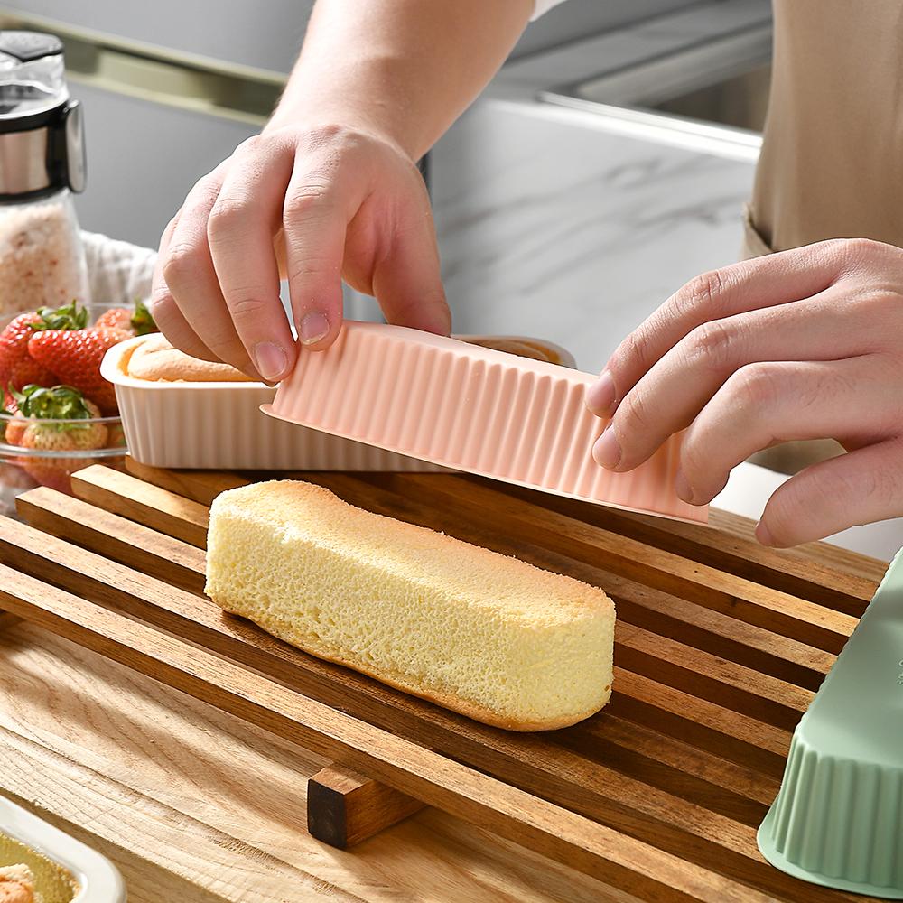 6Pcs Mini Loaf Baking Pans Household Rectangle Silicone Baking Box Non Stick Cake Pan DIY Bread Mold Baking Tray Bakeware