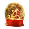 Christmas Snow Globe Table Centerpiece Music Box with Swirling Water Glittering Night Light Christmas Decoration for Desk