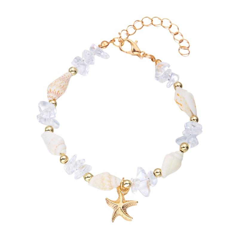 Ocean Bracelet Delicate Hand Jewelry Shell Bracelet Sweet Accessories Alloy Texture Suitable for Daily and Special Event