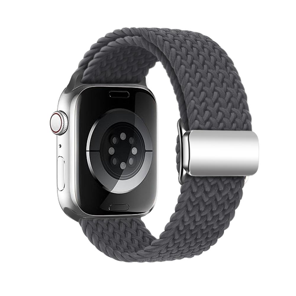 Geflochtenes magnetisches Nylonarmband für Apple Watch Band 44 mm 40 mm 45 mm 49 mm 41 mm 38 mm Armband mit magnetischer Schnalle iWatch Serie SE 7 3 5 6 8 Ultra