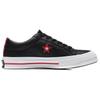 Converse One Star Low Leather Low-Top Canvas Shoes Unisex Black and Red