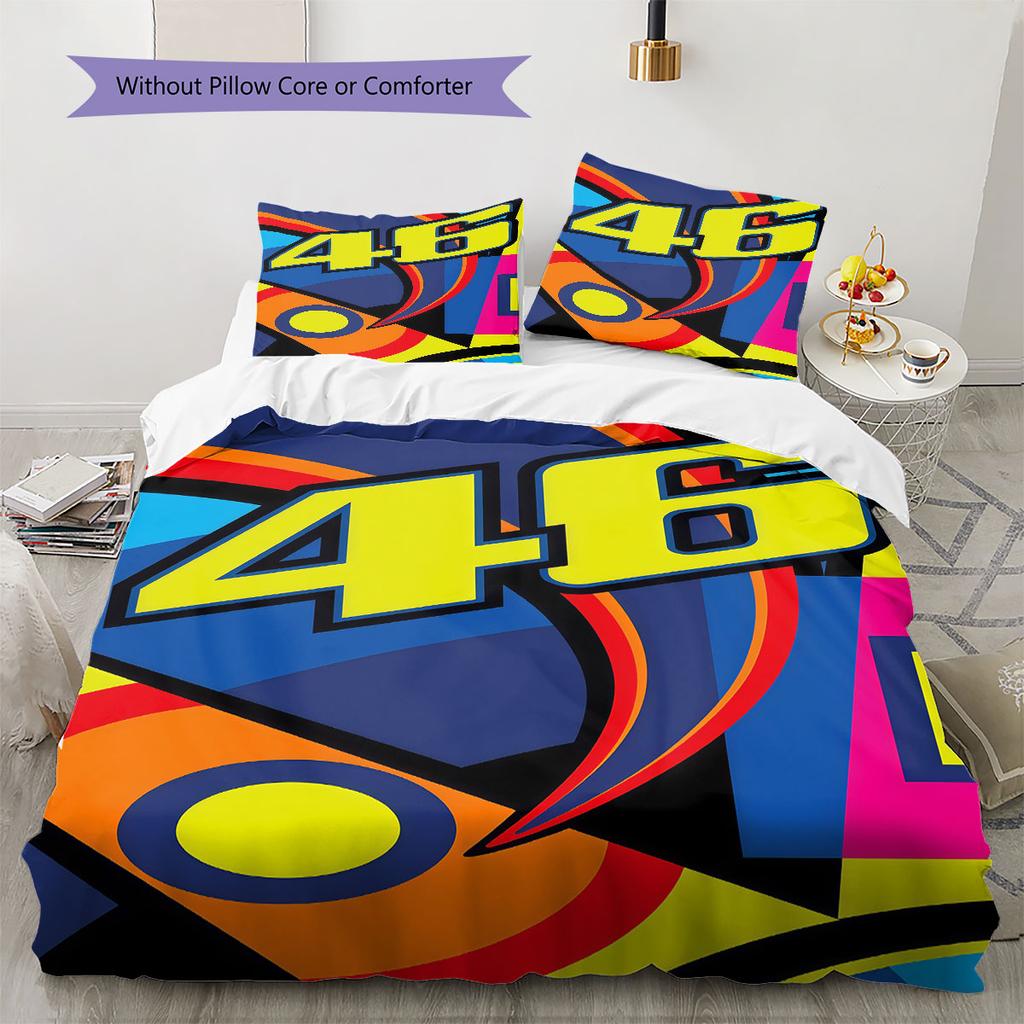 Rossi Oath Bedding Quilt Set Quilt Cover Pillowcase Home Decoration Birthday Gift (1 * Duvet Cover + 2 * Pillowcase, Without Core)