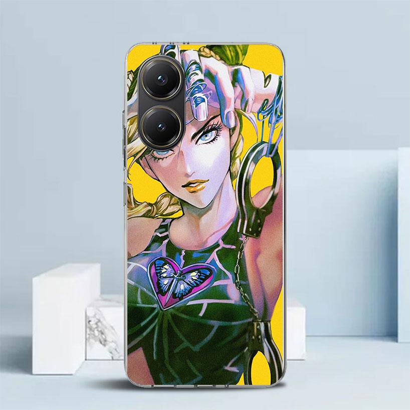 JoJo's Bizarre Adventure Jolyne Cujoh Soft Cover for Xiaomi Poco F7 Ultra X7 X6 X5 Pro M7 Phone Case Redmi 15 15C 13 13C 12 12C