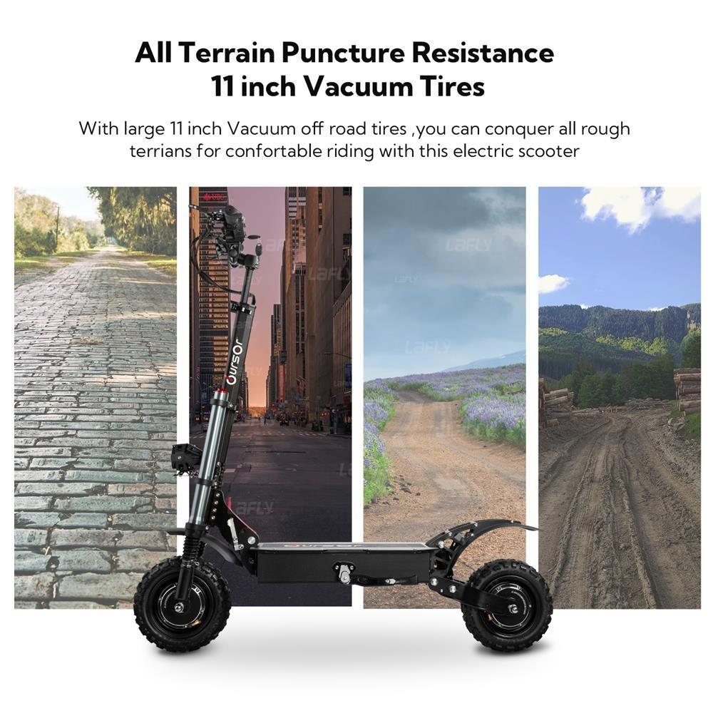 TOURSOR E5B  Foldable Electric Scooter for Adults 6000W Motor 85km/h Speed 120km Range 60V40AH Battery 11-inch Off-road Tires