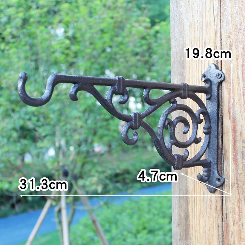 Retro Cast Iron Bird Wall Hooks & Hangers for Baskets & Lanterns