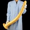80*7cm zlatý silikonový extra dlouhý masturbátor anální kolík fisting realistický řemínek na penis na penisu BDSM