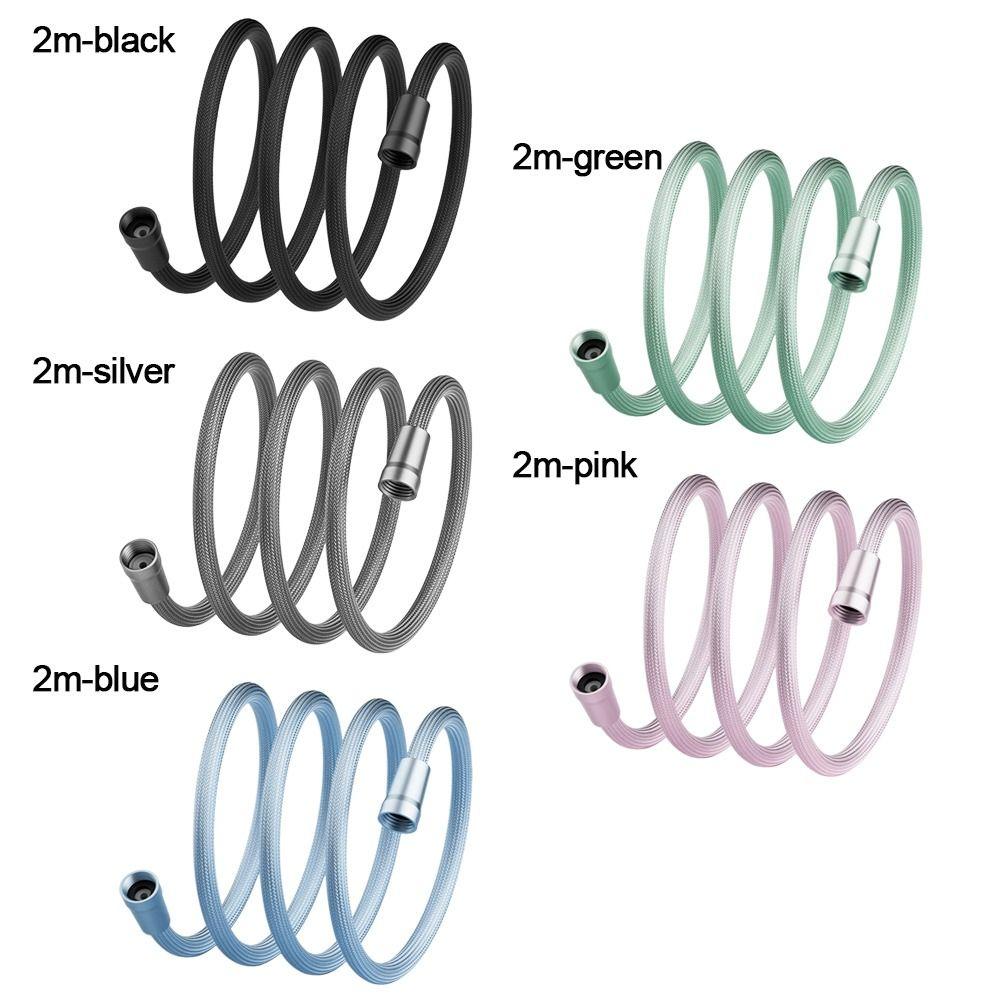 1,5/2 Meter Langlebiger Badezimmer Nylon Hochdruck Duschschlauch GI/2 Universal Flexibel Handbrause Anti-Verdrehungsrohr