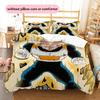 Vegeta Dragon Ball Pattern Bedding Home Decoration Birthday Gift (1 * duvet cover + 2 * pillowcase, without core)