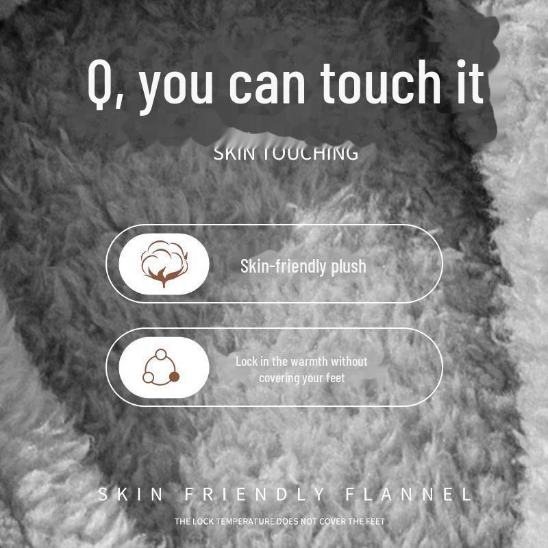 Winter Cotton Slippers – Women's & Men's Indoor Non-Slip Plush Bear Design