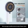 Pet dog shower shower nozzle cleaning beauty bath artifact three-speed pressurized silicone shower head