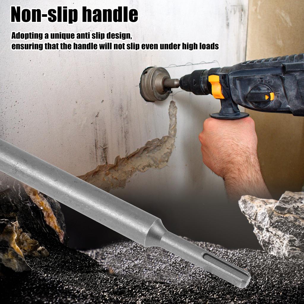 350MM Round Handle SDS Wall Drill Bit Concrete Cement Stone Tungsten Carbide Drill Bit With 27/38/46MM For Air Conditioners, Was