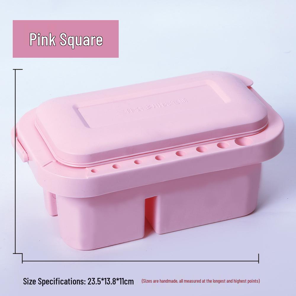 Set d'Arte Portatile Multifunzionale: Tavolozza, Portapennelli e Scatola per Mescolare i Colori