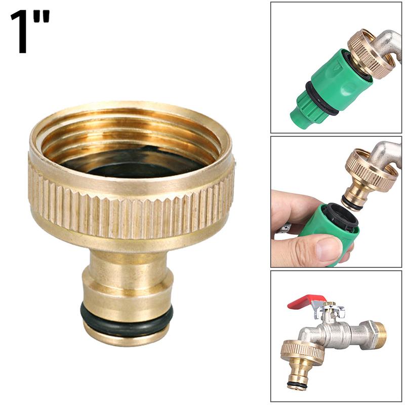 1inch BSPF Brass Fitting Hose Tap Pipe Connector Garden Car Wash Water Gun Pipe Joint Faucet Adapter