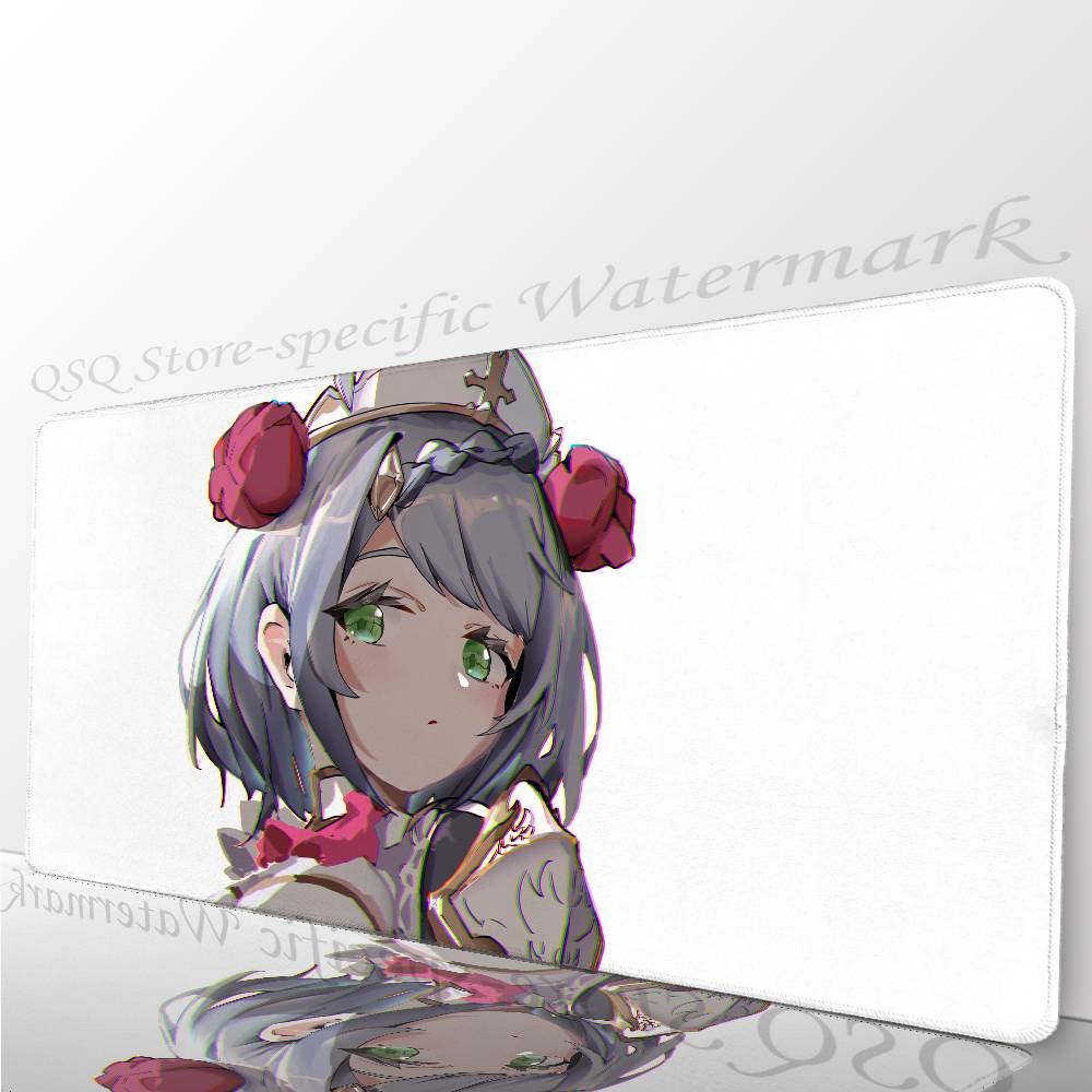 Noelle Anime G-Genshin Impact Mousepad Non-slip Suitable For Office Computers Laptops E-sports Game Desk Mats XXL Keyboard