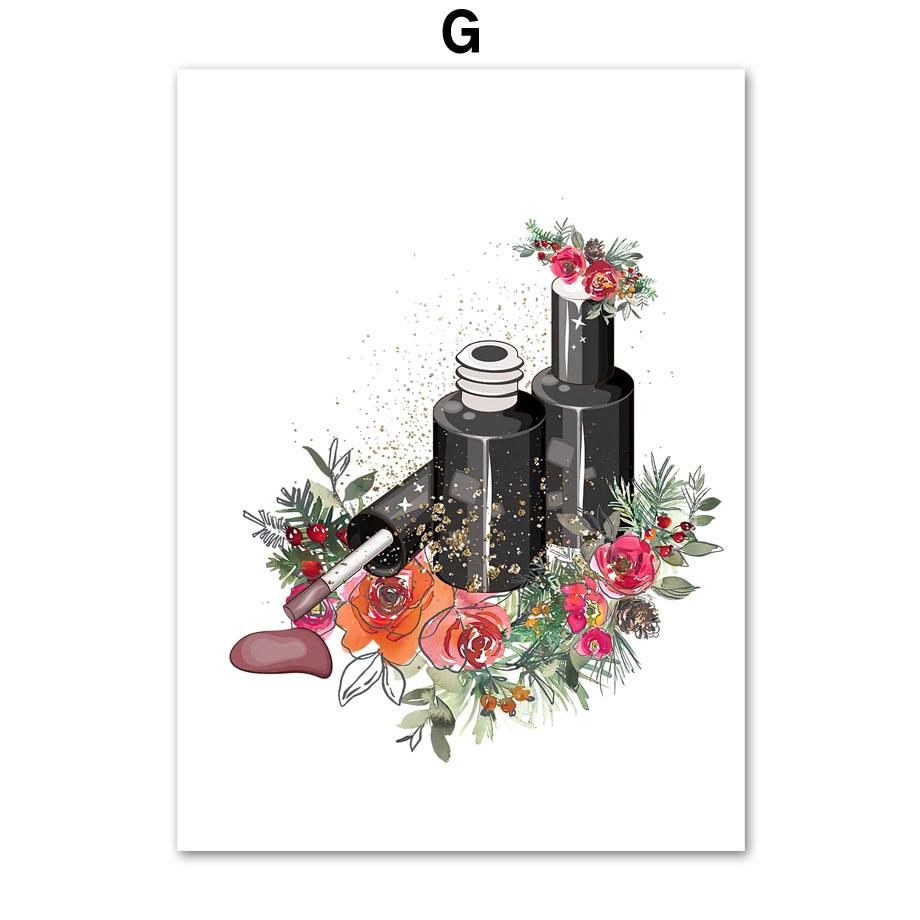 Black Nail Tech Manicure Pedicure Wall Art Canvas Painting Nordic Fashion Poster And Prints Wall Pictures For Beauty Salon Decor