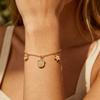 Dainty Daisy Flower Bracelet With Cubic Zirconia For Women Flowers Chain Bracelets Vintage Summer Gold Color Hand Jewelry Gift