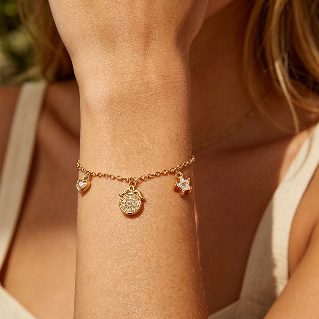 Dainty Daisy Flower Bracelet With Cubic Zirconia For Women Flowers Chain Bracelets Vintage Summer Gold Color Hand Jewelry Gift
