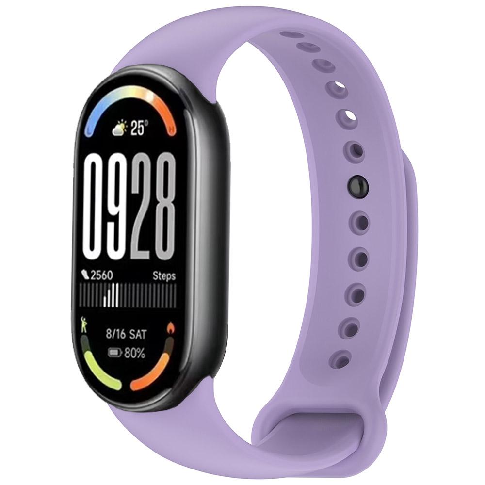

Sport Silicone Strap for Xiaomi Mi Band 10 9 8 NFC Soft Breathable Replaceable Wrist Strap for Xiaomi Mi Band 10 Bracelet Correa For Mi Band 10 лаванды фиолетового