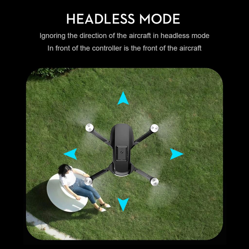 Drone télécommandé avec caméra Daul 6K, positionnement du flux optique, évitement d'obstacles, sans balais