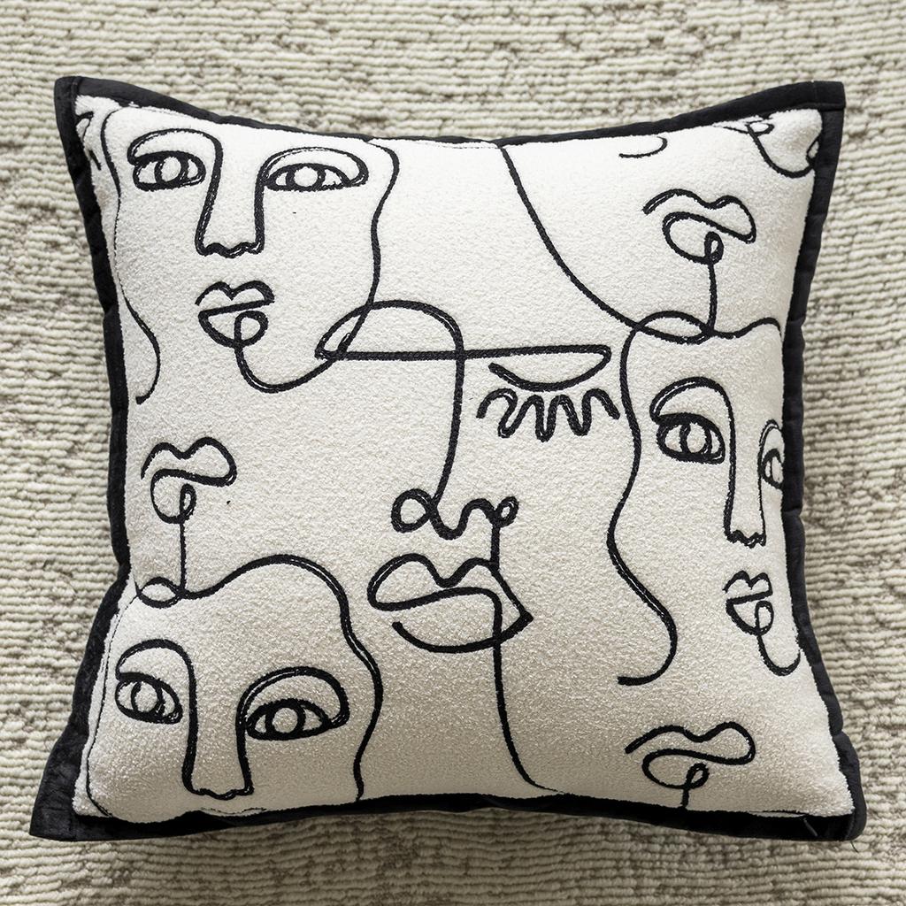 Vintage Style Sofa Cover Pillow Classic Retro Living Room Decorative Sofa Cushion Covers Elegant Decorative Pillow Covers 45x45