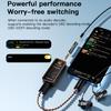 KEYSION HIFI Audio Konvertorové Adaptéry 4.4/3.5mm Samček na 3.5/4.4mm Vyvážené Samičky Slúchadlové Konektory Medené Pozlátené AUX Adaptéry