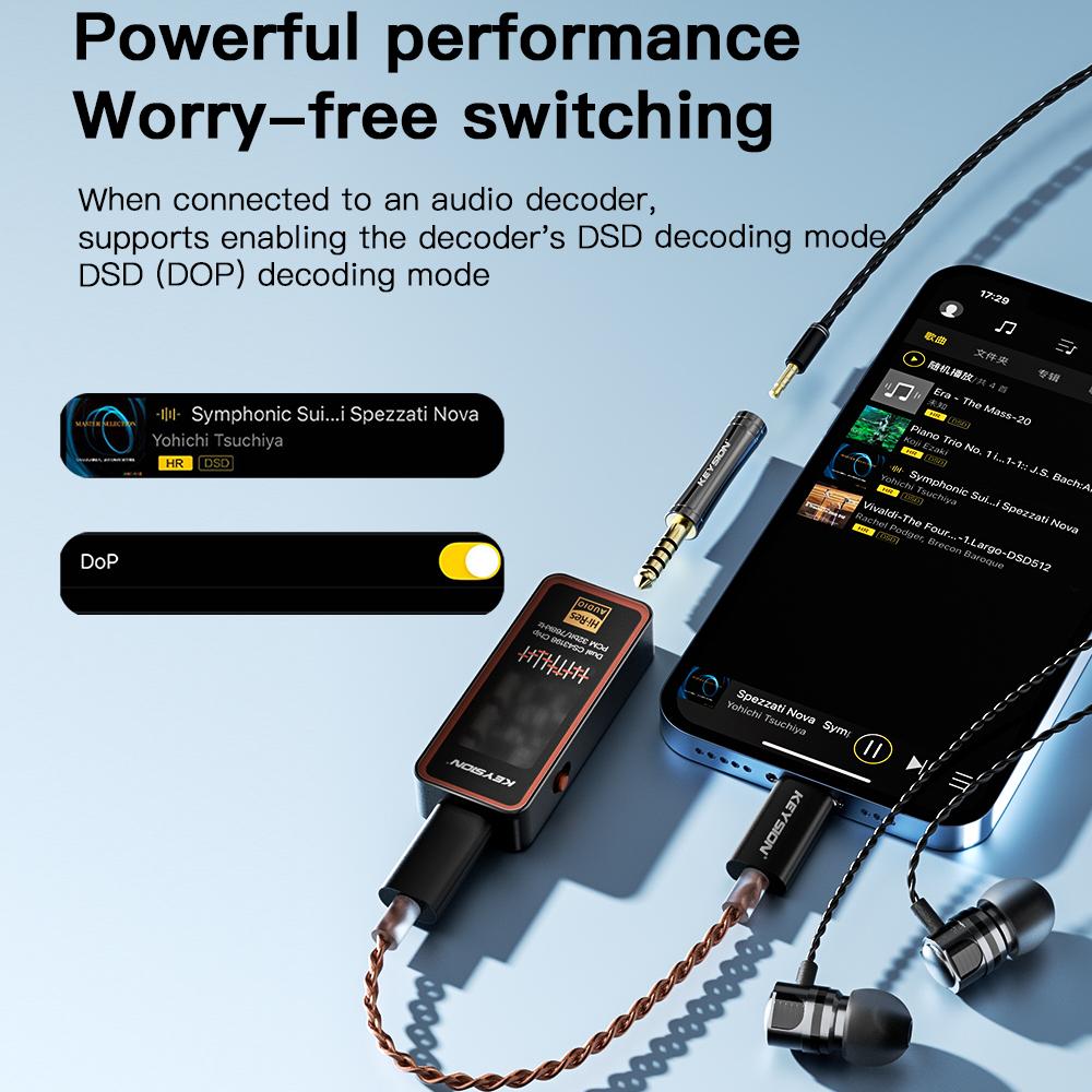 KEYSION HIFI Audio Konvertorové Adaptéry 4.4/3.5mm Samček na 3.5/4.4mm Vyvážené Samičky Slúchadlové Konektory Medené Pozlátené AUX Adaptéry