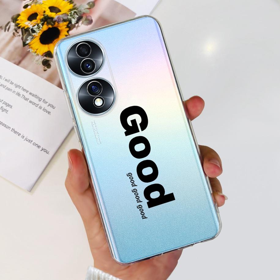For Honor 70 Lite Case RBN-NX1 Shockproof Cover Fashion Flower Clear Silicone Soft TPU Phone Case For Honor 70 Pro Honor70 Coque