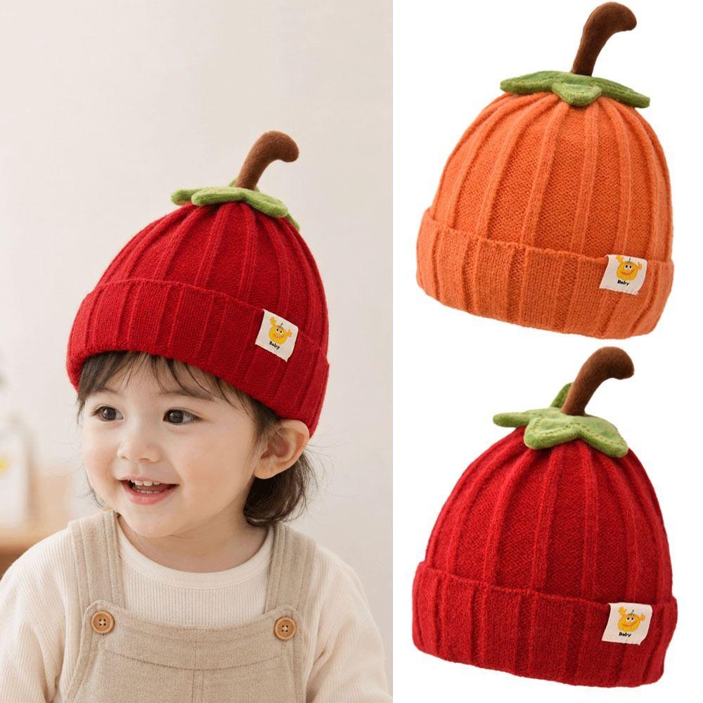 Pullover-Stil Gestrickte Babymütze Weiche Warme Häkelmütze Niedliche Säuglingsmütze Halloween-Party