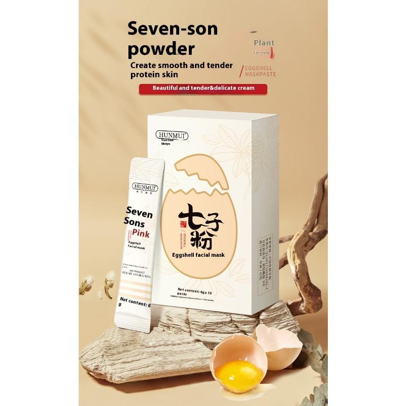 Qizi Powder Eggshell Mask Hydrating Moisturizing Firming Moisturizing Brightening Skin Color White and Tender Smear Mask