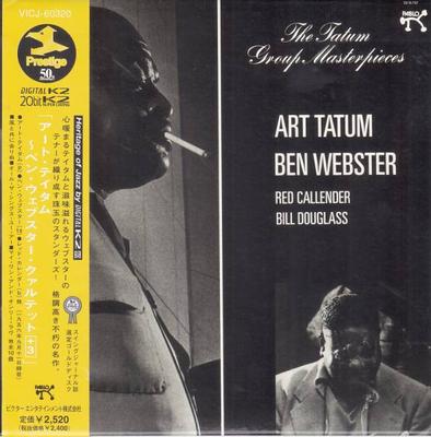 CD ART TATUM BEN WEBSTER  Art Tatum  Ben Webster Quartet VICJ60320 PABLO 1999 Japan ObiJazz Used