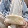 Womens Fleece Lined Sweatpants Straight Leg Loose Casual Trousers Fall Winter