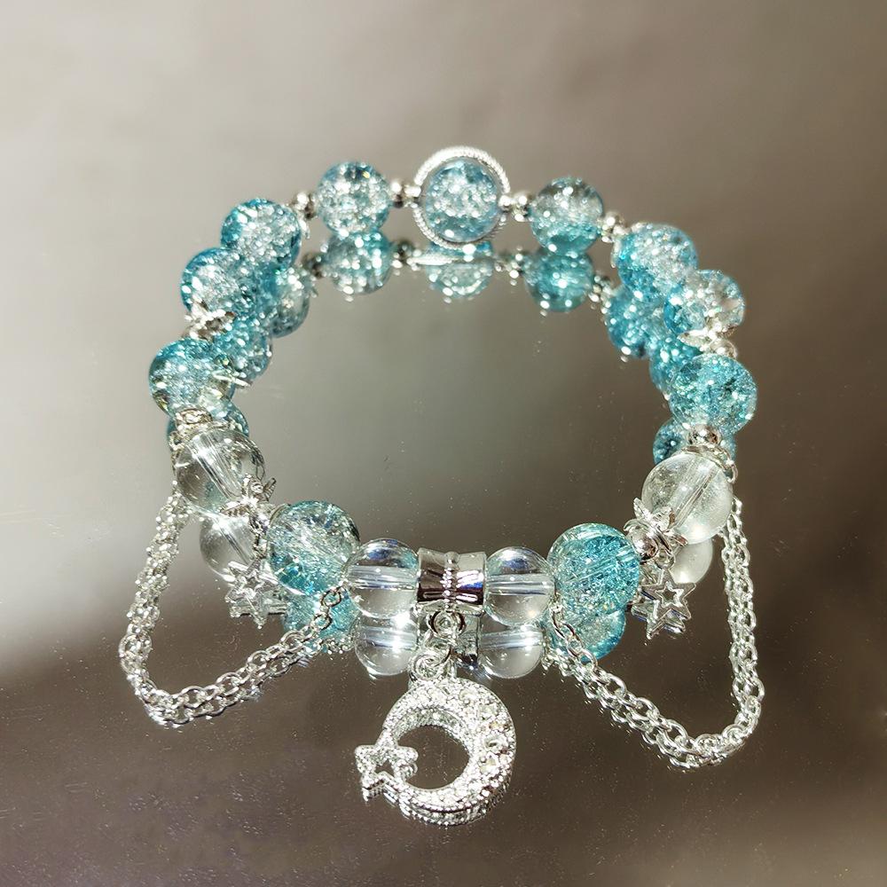 Mori Style Mermaid Crystal Bracelet – Versatile Niche Design for Women, Ideal for Students and Best Friends