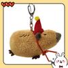 Capybara Plush Pendant Toy Cross-border Stock Squeaky Guinea Pig Keychain Hanging Ornament Stuffed Animal