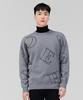 CHASECULT Men'S All-Over Lettering Sweater - Charcoal