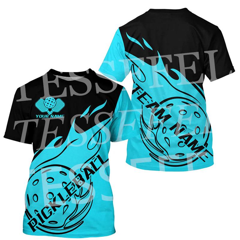

2026 Fashion New Pickleball Sport T-shirt Unisex Custom Name Personality Jersey Breathable T Shirts Pickled Funny Print Men Tee XXXL