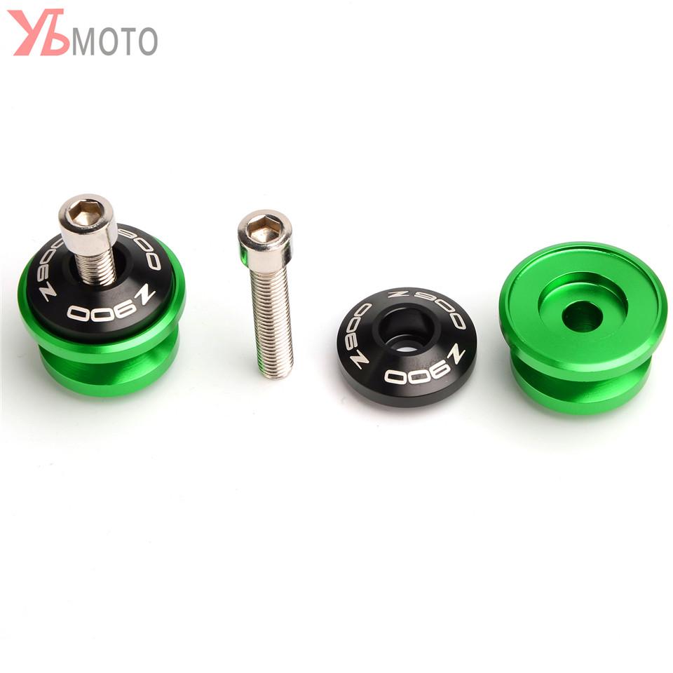 Motorcycle Accessories For Kawasaki Z900 Z 900 2017-    Frame Stand Screws Slider Swingarm Spools