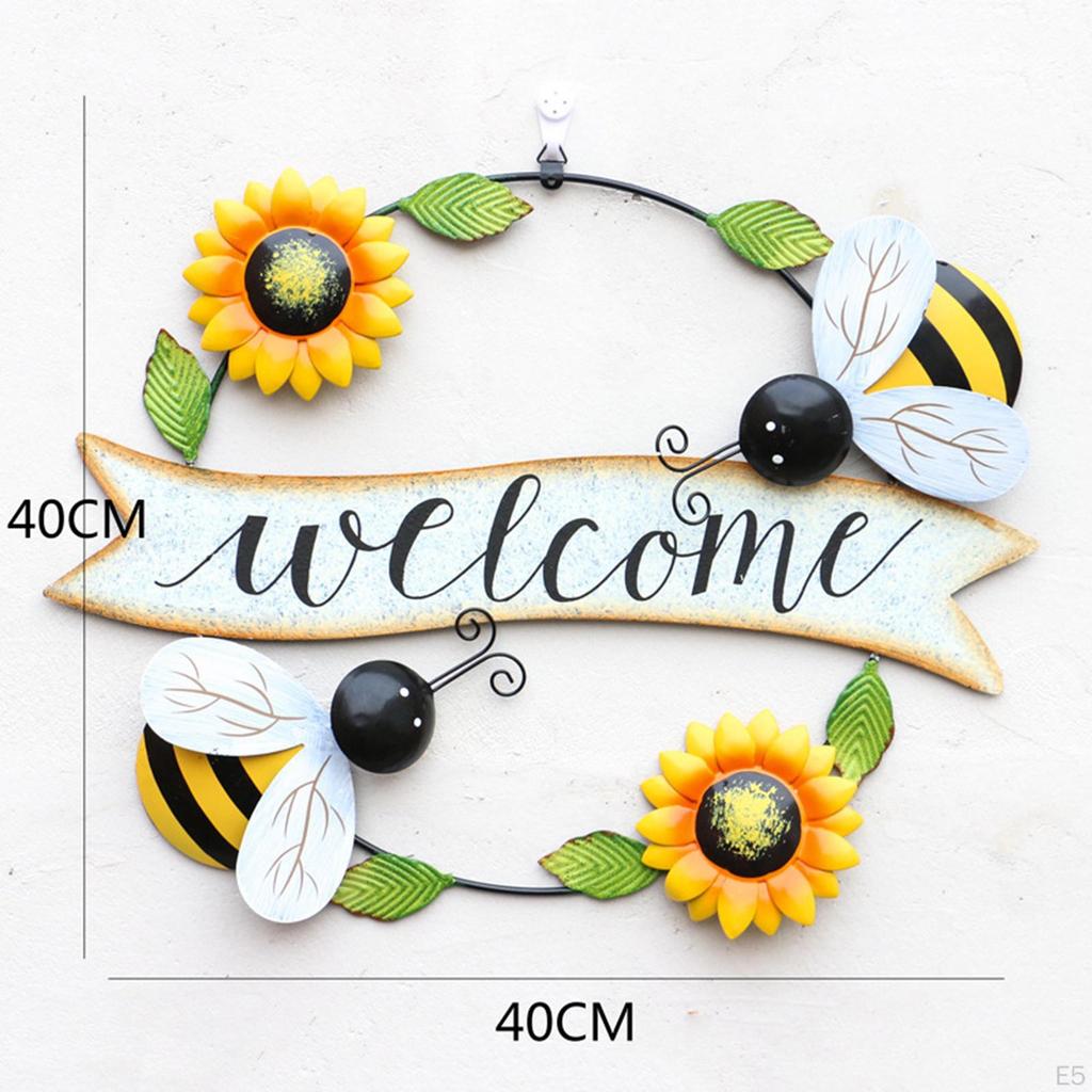 And Home Hanging Hoop Wreath Pendant