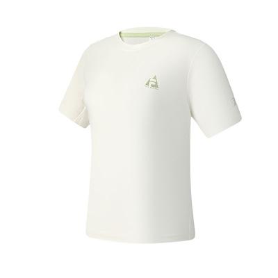 Explorer Outdoor Sports Basic Simple Round Neck Knitted Short Sleeve T-Shirt Women T-Shirts Snow-White A11W527102F-WT