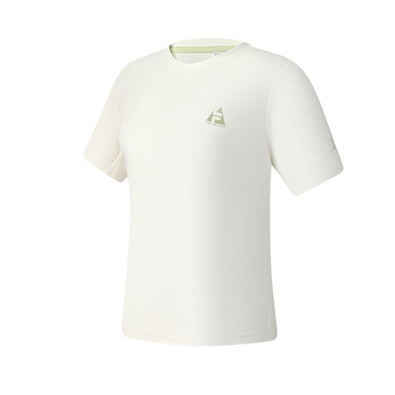 

New FILA EXPLORER T Shirt Women s Snow WT A11W527102F-WT L