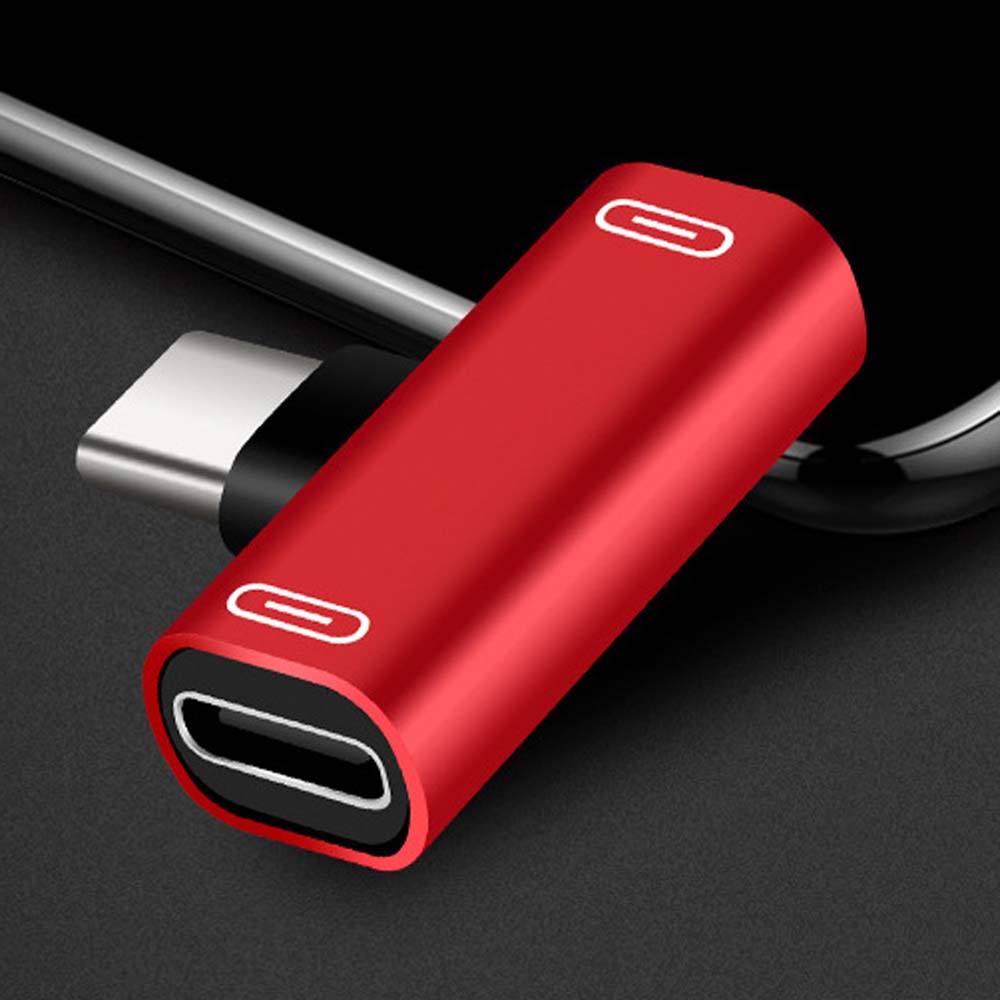 Earphone Type C Dual Type C Splitter Headphone Converter Type-C Adapter Charger Adapter Audio Cable