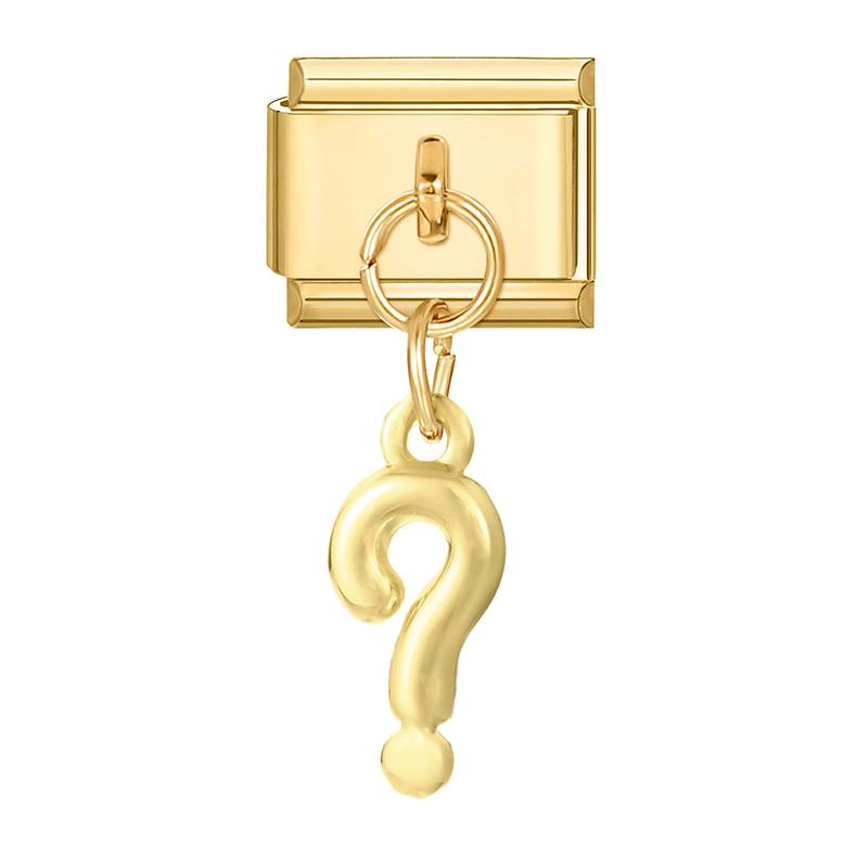 Gold Color Heart Lips Bow Knot Rose Swan Fishbone Pendant Charm Links Fit 9mm Stainless Steel Bracelet DIY Making Men Women Gift